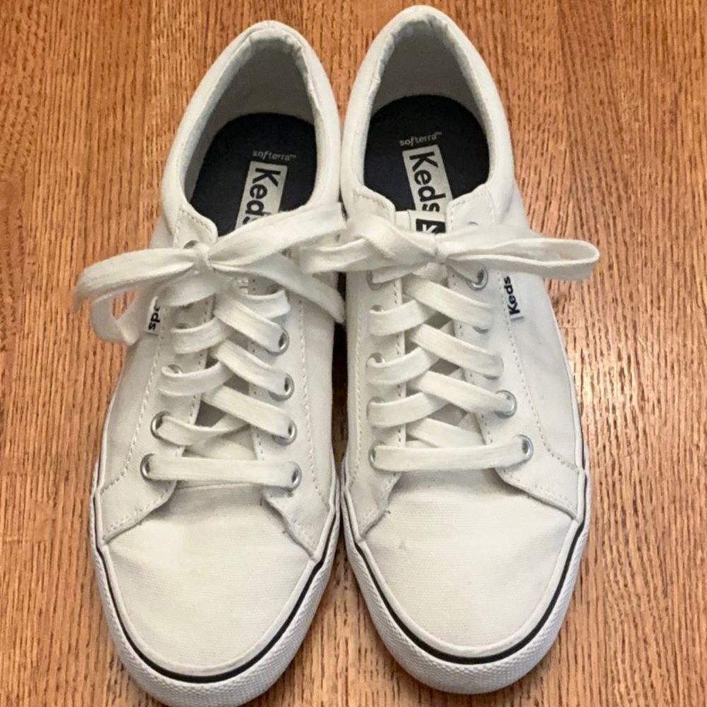 Keds Classic White Lace-Up Sneakers